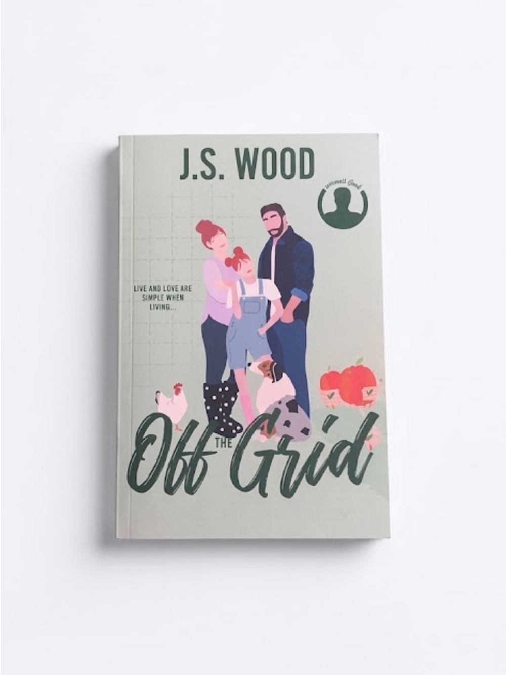 Signed Off The Grid J.S. Wood — Spicy Romance Book (Sage Green)